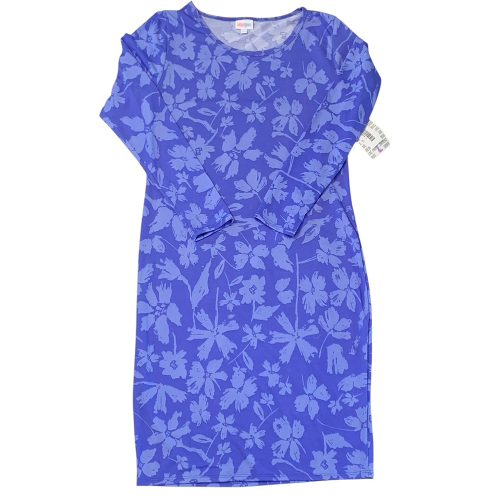 LULAROE Debbie Long Sleeve Floral Dress Sz L